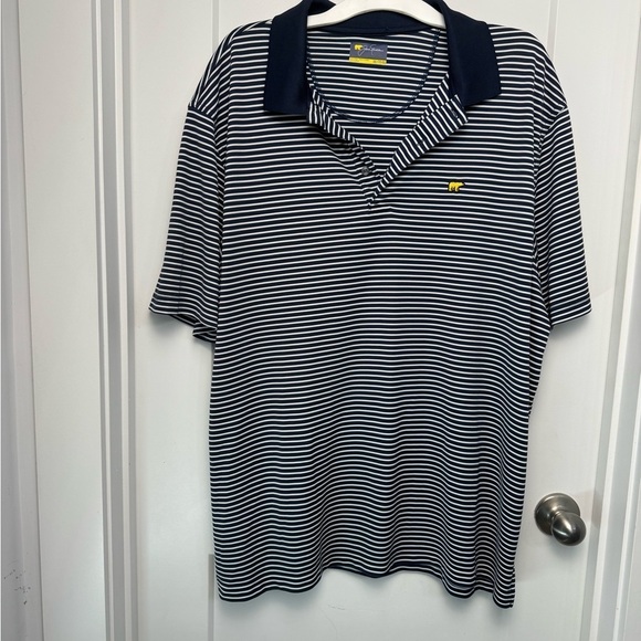 Jack Nicklaus Other - Jack Nicklaus Men's XXL Blue & White Striped Golf Polo Short Sleeve